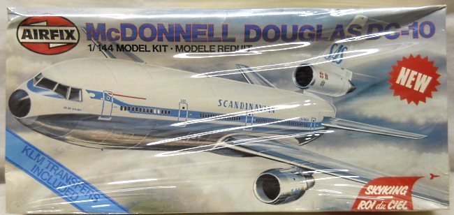 Airfix 1/144 McDonnell Douglas DC-10-30 Sky King Issue - SAS or KLM, 06179-3 plastic model kit